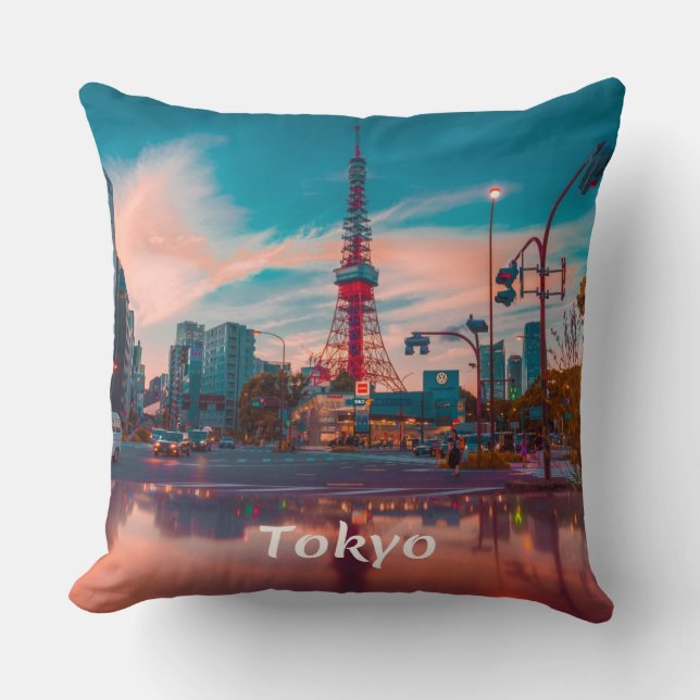 Tokyo Japan City Skytree Cushion (Front)