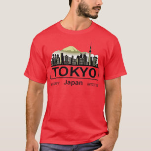 Tokyo Japan Cityscape, Tokyo Skyline T-Shirt