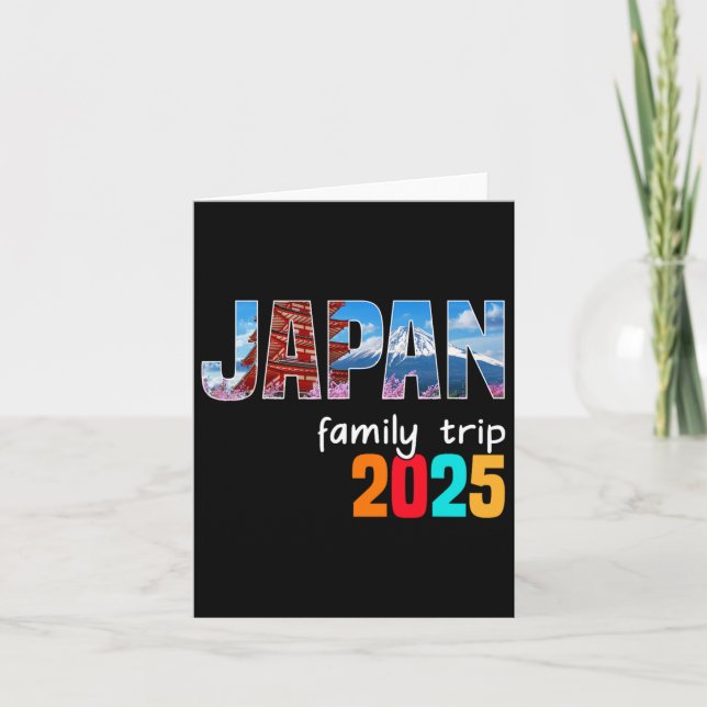 Tokyo Japan Family Trip 2025 Summer Vacation Adven Card (Front)