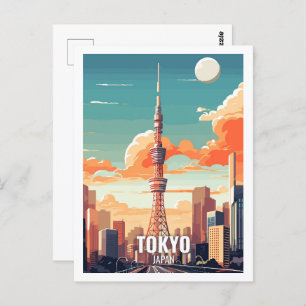 Tokyo Japan Famous Travel Places Postcard