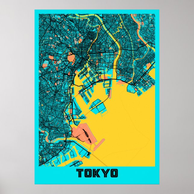 Tokyo - Japan Gloria City Map Poster (Front)
