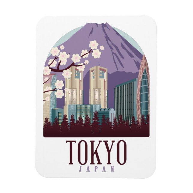 Tokyo Japan Japan Vintage Travel   Magnet (Vertical)