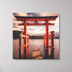 Tokyo Japan Lake Mountains Canvas Print