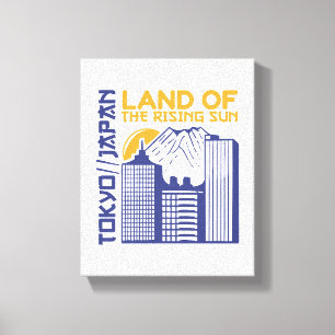 Tokyo Japan Land of the Rising Sun CityscapeDesign Canvas Print