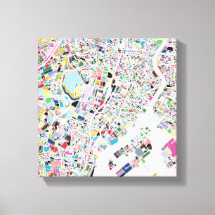 Tokyo Japan Map Canvas Print