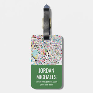 Tokyo Japan Map Luggage Tag