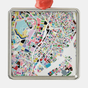 Tokyo Japan Map Metal Tree Decoration