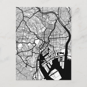 Tokyo Japan Map Postcard
