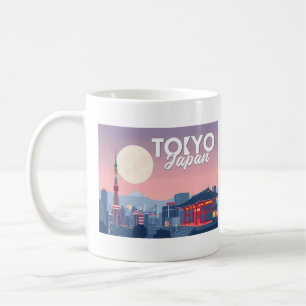 Tokyo Japan Pastel Travel Design Coffee Mug