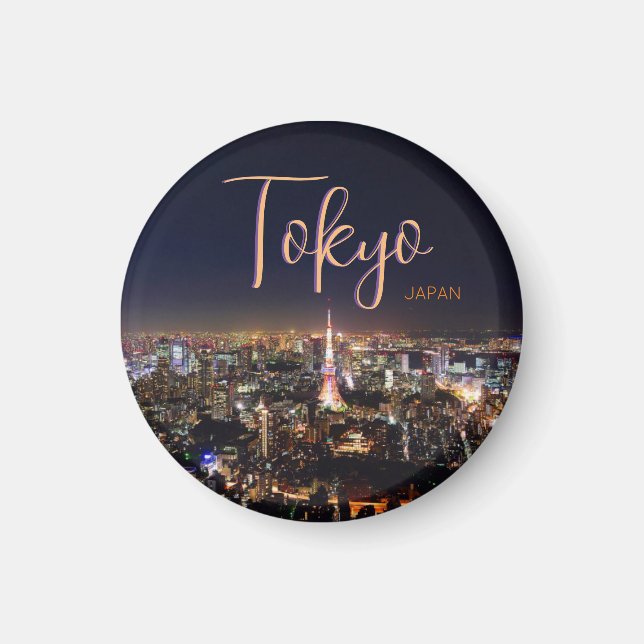 Tokyo Japan Scenic Magnet Souvenir Memento Gift (Front)