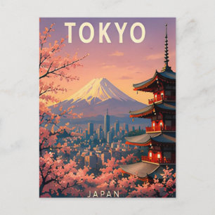 Tokyo Japan Shibuya Lights Futuristic Urban Escape Postcard