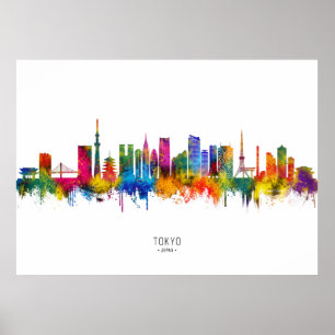 Tokyo Japan Skyline Poster