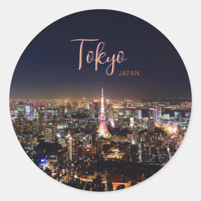 Tokyo Japan Sticker Souvenir Memento Gift Japanese (Front)