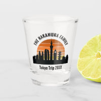 Tokyo Japan Sunset Custom Vacation Souvenir