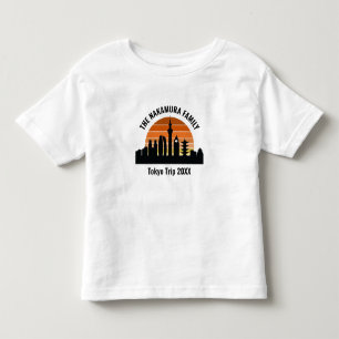 Tokyo Japan Sunset Custom Vacation Toddler T-Shirt