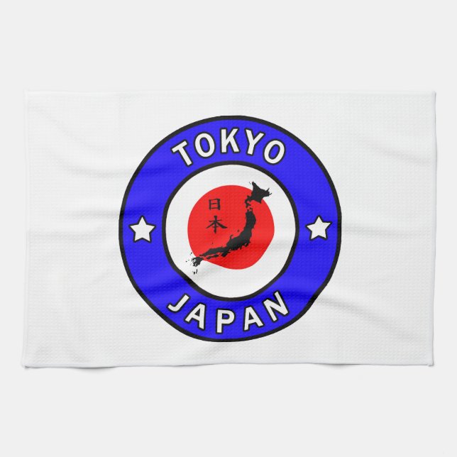 Tokyo Japan Tea Towel (Horizontal)