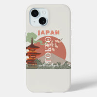Tokyo Japan Travel Art, Retro Travel Art