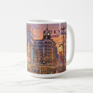 Tokyo Japan Travel Art Vintage Coffee Mug