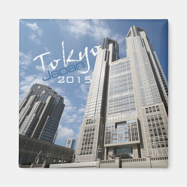 Tokyo Japan Travel Fridge Magnet Change Year (Front)