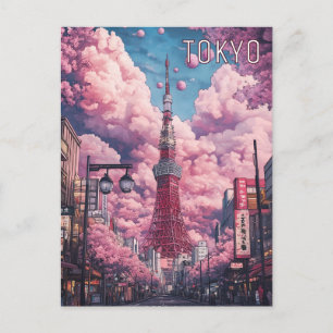 Tokyo Japan Travel Postcard