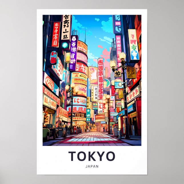 Tokyo Japan Travel Print (Front)
