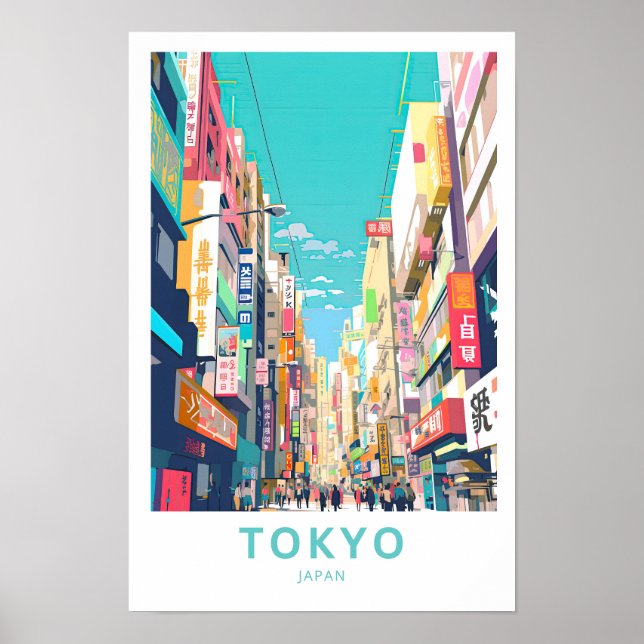 Tokyo Japan Travel Print (Front)