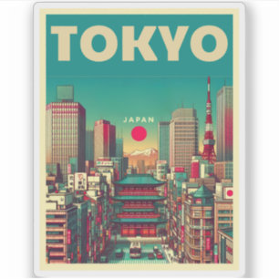 Tokyo Japan travel vintage gifts 