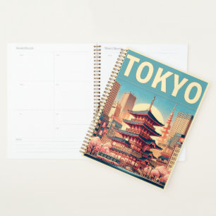 Tokyo Japan travel vintage gifts Planner
