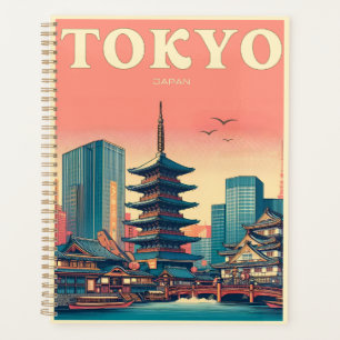 Tokyo Japan travel vintage gifts Planner