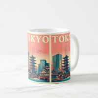 Tokyo Japan travel vintage magnitic card gifts