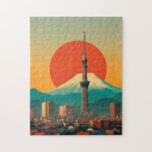 Tokyo Japan vintage Jigsaw Puzzle