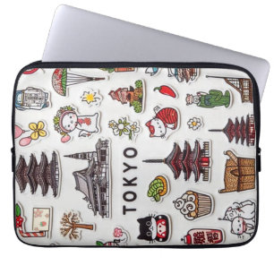 Tokyo Kawaii Sticker Bomb: Japan Pop Edition Laptop Sleeve