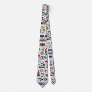 Tokyo Kawaii Sticker Bomb: Japan Pop Edition Tie