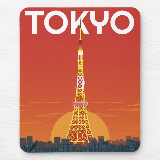 Tokyo Landmark  Mouse Mat (Front)