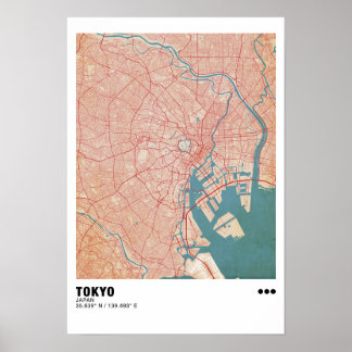 Tokyo Map Poster - Tokyo Modern Map