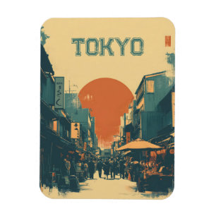 Tokyo Market vintage Magnet