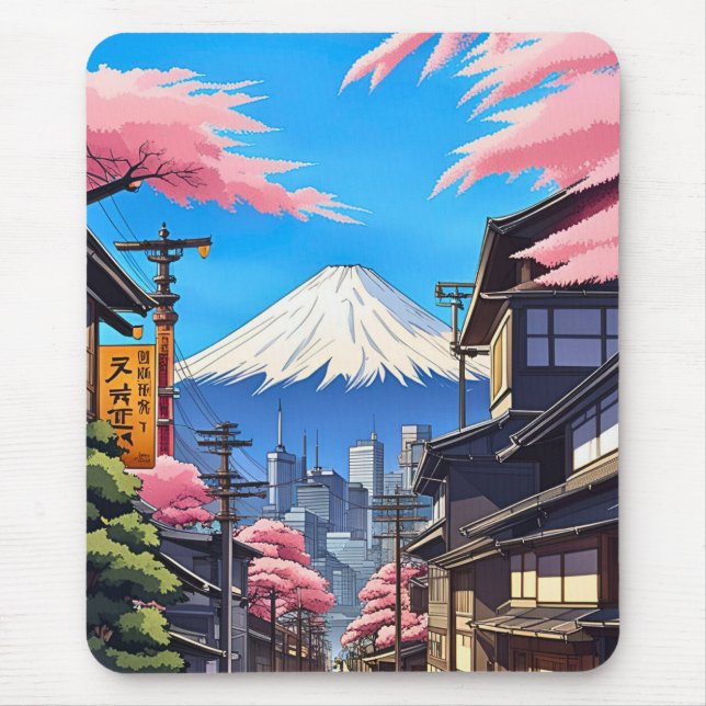 Tokyo Mt Fuji  Mouse Mat (Front)