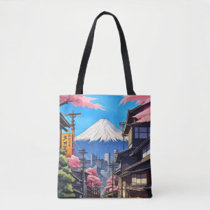 Tokyo Mt Fuji Tote Bag