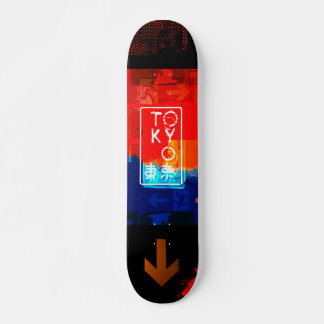Tokyo Neon Red/Black Skateboard