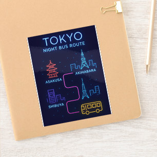 Tokyo Night Bus Route Neon Coaster – Japan Travel
