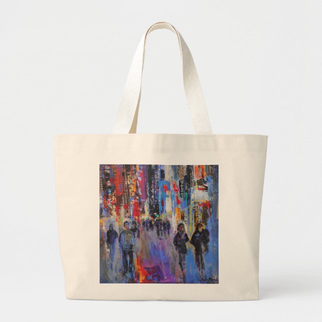 Tokyo Night Large Tote Bag (Front)