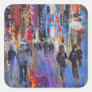 Tokyo Night Square Sticker