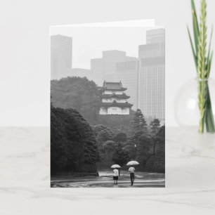 Tokyo Rain Note Card Greeting Card