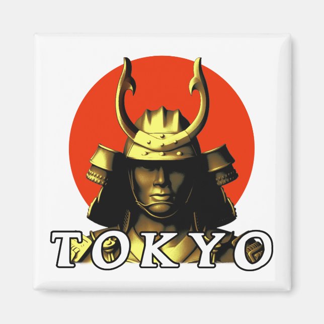 Tokyo Samurai Japan Magnet (Front)