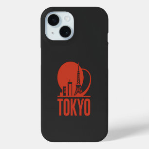 Tokyo Skyline Circle Design iPhone 15 Case