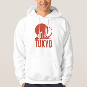 Tokyo Skyline Circle Design Hoodie