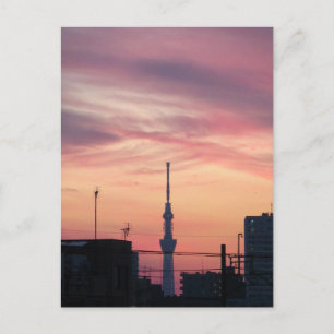 Tokyo Skytree at Sunset Postcard