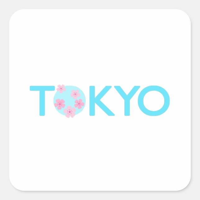 Tokyo Square Sticker (Front)