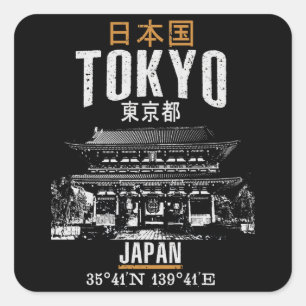 Tokyo Square Sticker