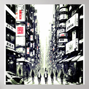 Tokyo street poster